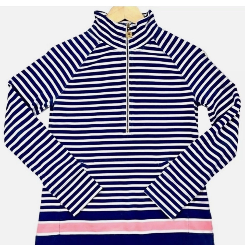 Lily Pulitzer Striped Half-Zip Pullover